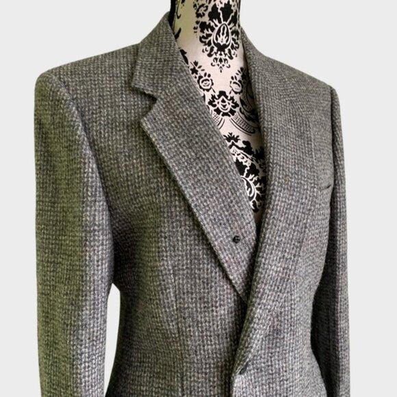 Vintage Harris Tweed Handwoven 100% Wool Blazer - Picture 3 of 12